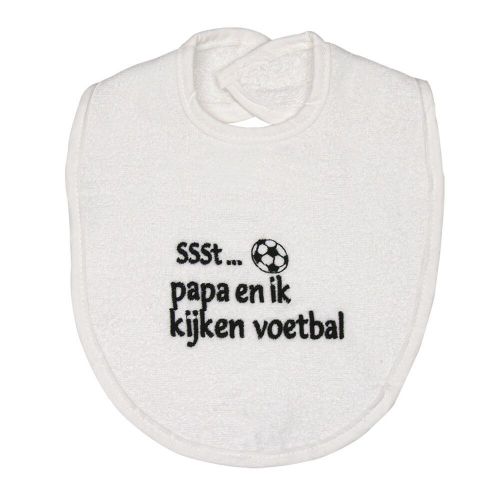 Slabber Petit Villain Papa En Ik Kijken Voetbal Wit