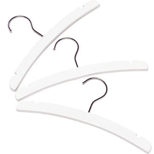 Set van 3 Kleerhangers Hout Wit